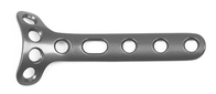 Small T Shaped Curved Orthopedic Locking Plate 1.8mm Thickness