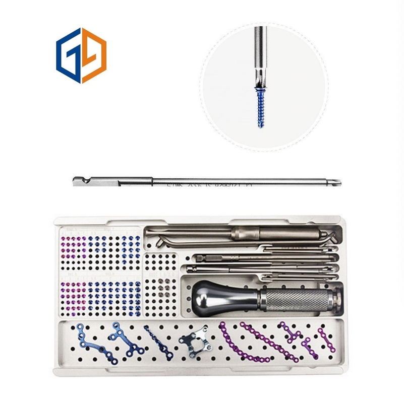 Maxillofacial Mini Titanium Plate 1.5  2.0 Orthopedic Instruments Kit